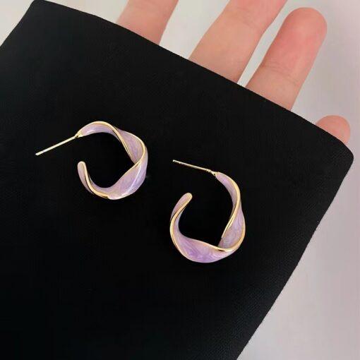 Yet To Come In Busan Earrings 2 Pcs - SayToLove